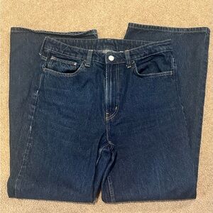 H&M Dark Blue Flare Jeans